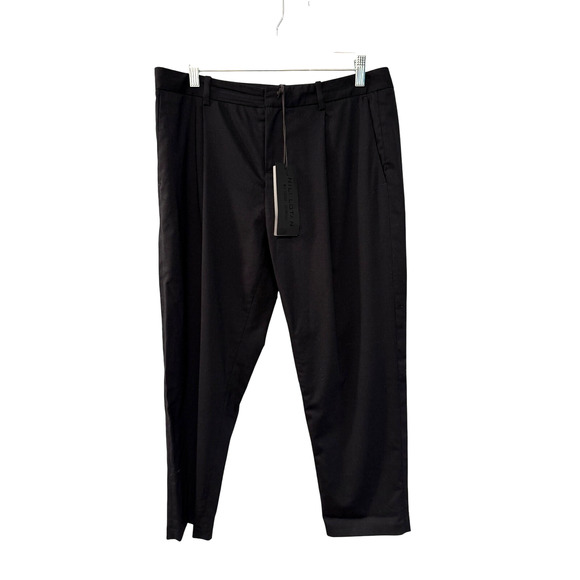 NEW! Nili Lotan 8 Wool Pinstripe Chelsea Pants $595 High Waist Straight Leg Navy - Picture 3 of 11